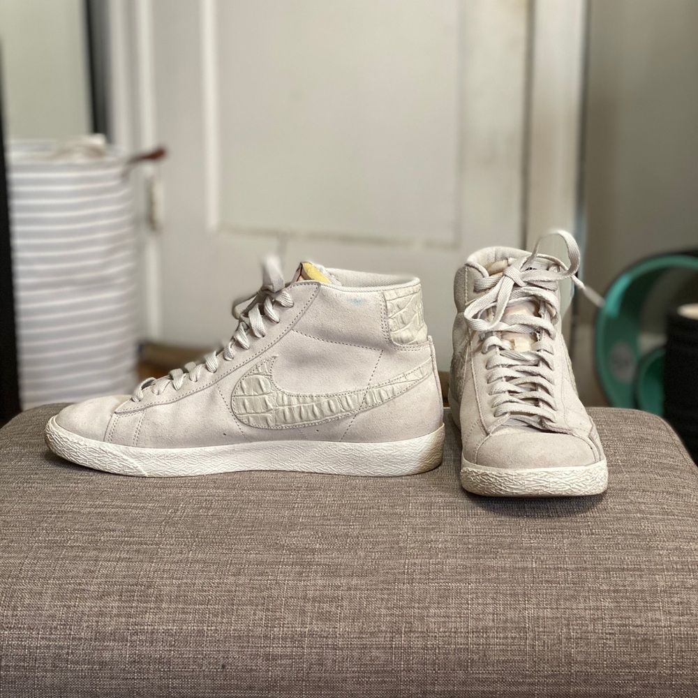 Nike Blazer Hi sneakers. Rare bone dust colorway